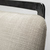 Kavalan 33.5" Total Height Beige Upholstered Seat Gray Metal Frame Counter Stool