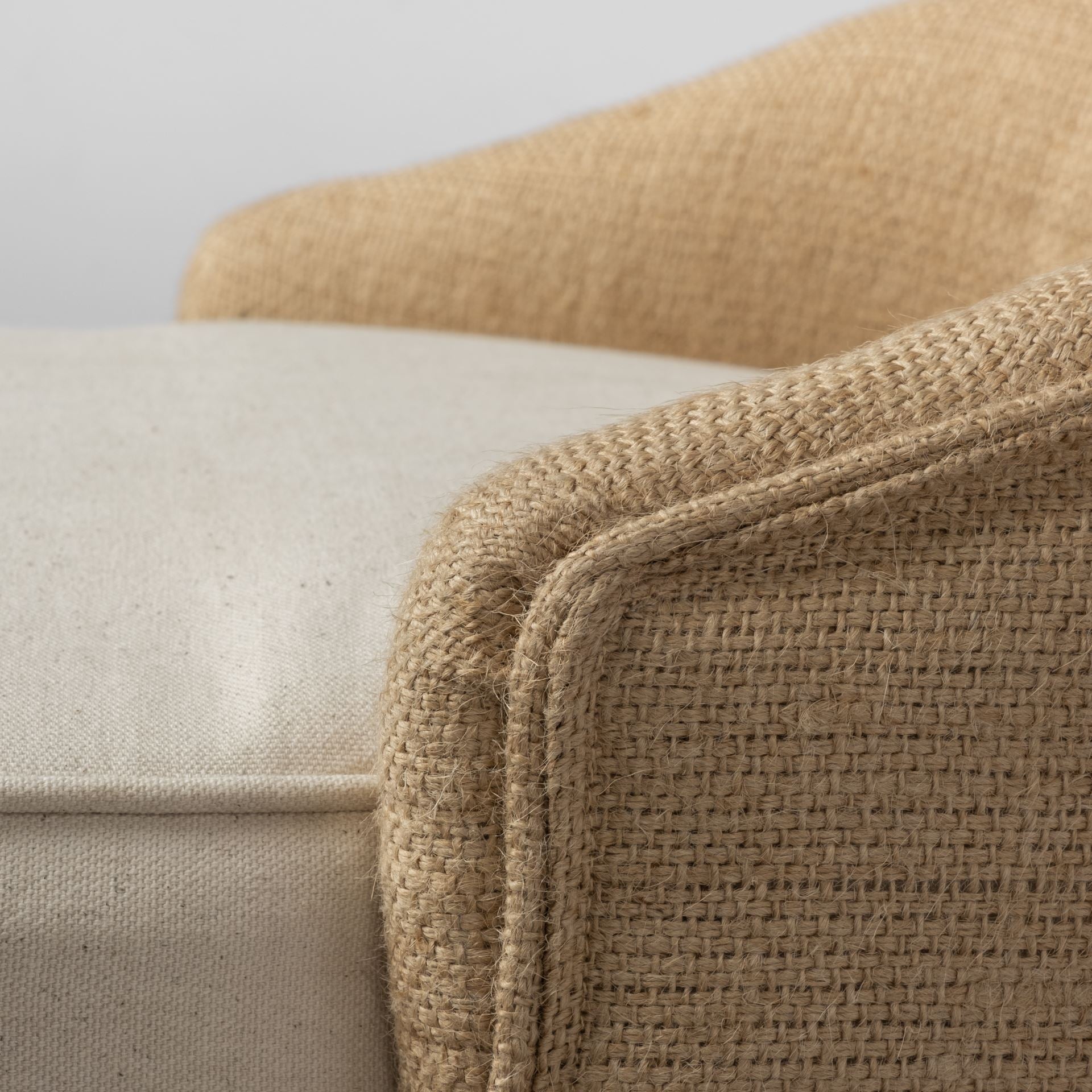 Monmouth Cream Fabric | Brown Wood | Counter Stool