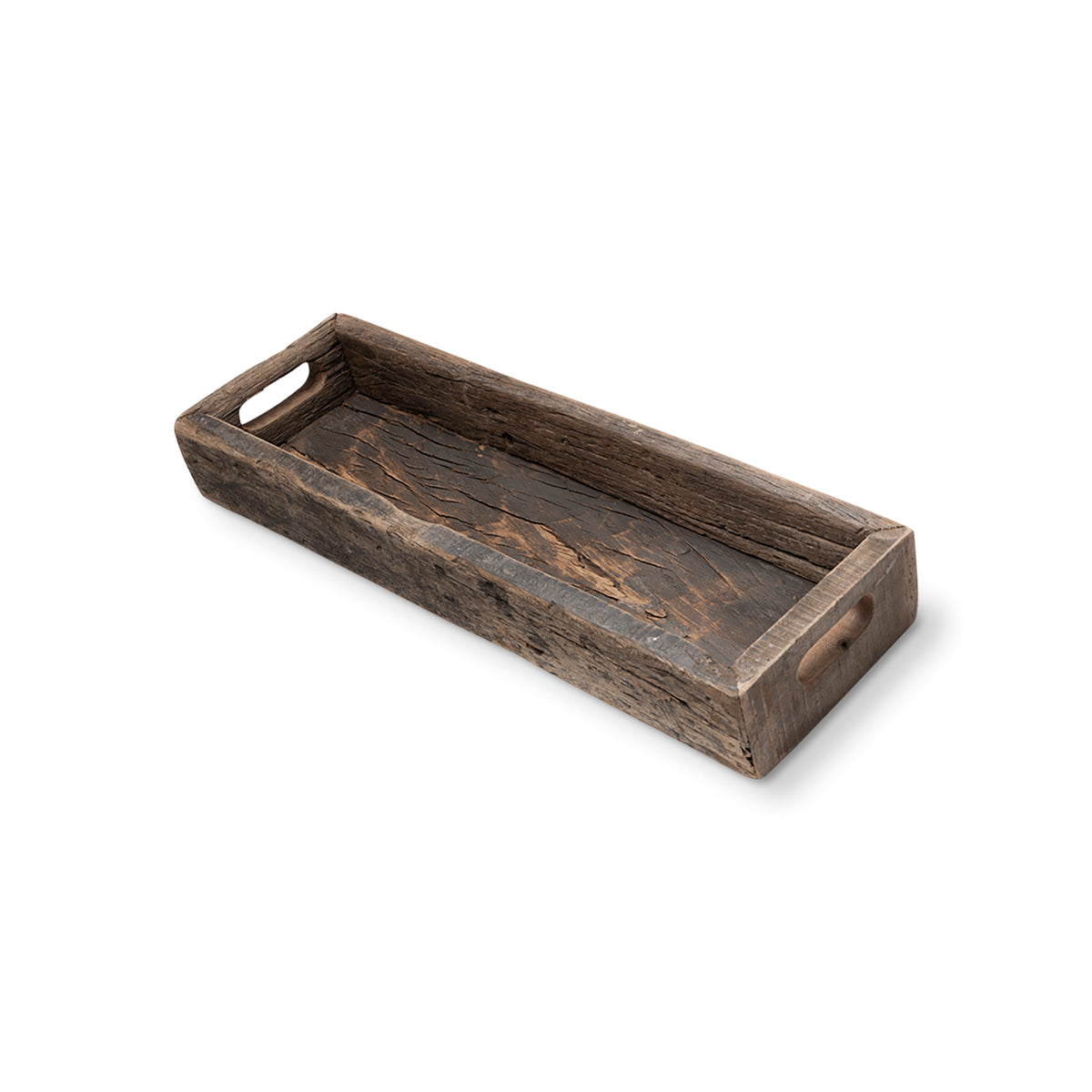 Vernon (Small) 24L x 7W Brown Reclaimed Wood Tray-thumbmail-2