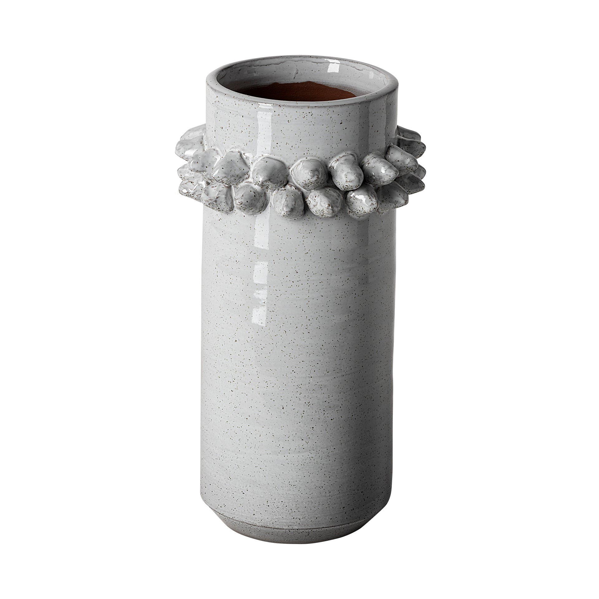 Farmhampton Large Gray Spoked Ceramic Vase