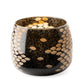 Mojave Small Black and Gold Detail Glass Vase