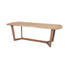 Denver Rectangular Brown Solid Wood Top & Base Dining Table