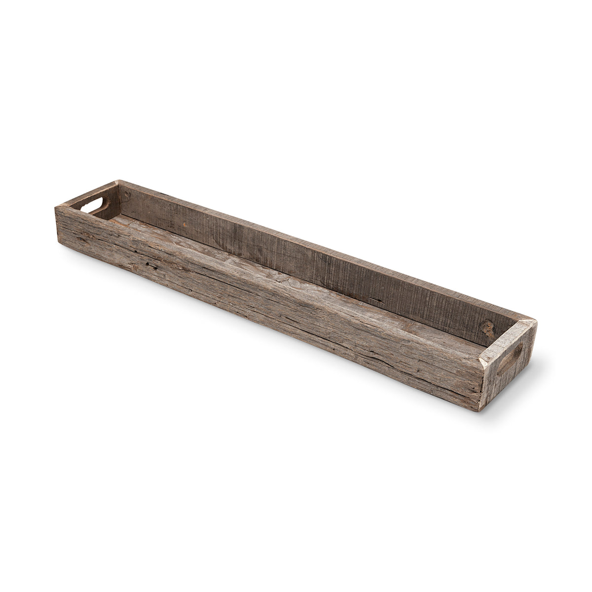Vernon (Large) 36L x 7W Brown Reclaimed Wood Tray-thumbmail-2