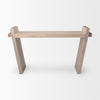 Elaine III Brown Wood Angled Leg Console Table