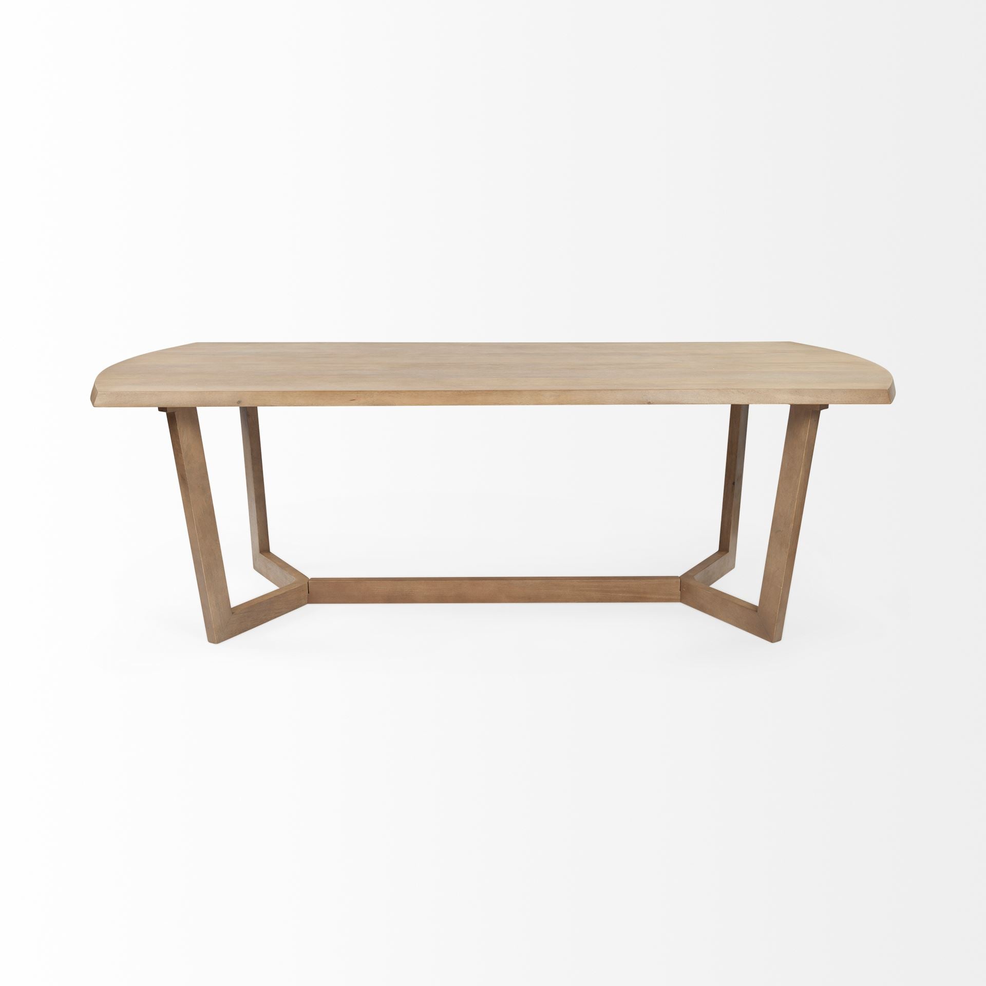 Denver Rectangular Brown Solid Wood Top & Base Dining Table