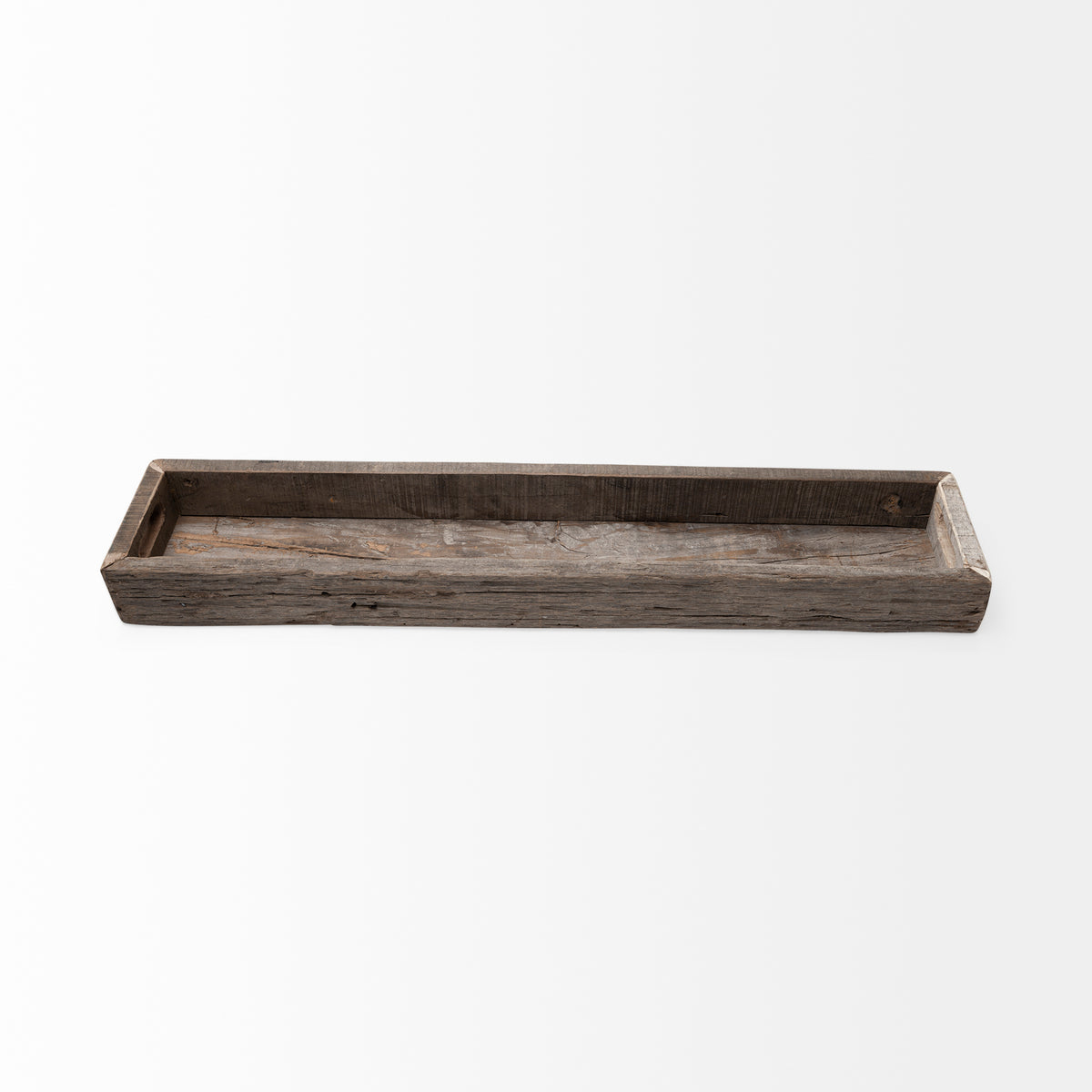 Vernon (Large) 36L x 7W Brown Reclaimed Wood Tray-thumbmail-1