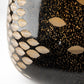 Mojave Large Black and Gold Detail Glass Vase