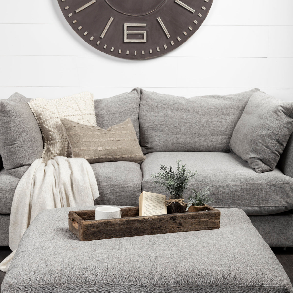 Vernon (Small) 24L x 7W Brown Reclaimed Wood Tray-thumbmail-4