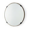 Melissa 23" Small Round Gold Metal Wall Mirror