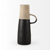 Garand Large 18.8H Two-tone Black/Natural  Ceramic Jug