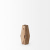 Allen IV Short Natural Brown Wood Oval Vase