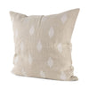 Enya Beige and Cream Fabric Patterned Decorative Pillow Cover