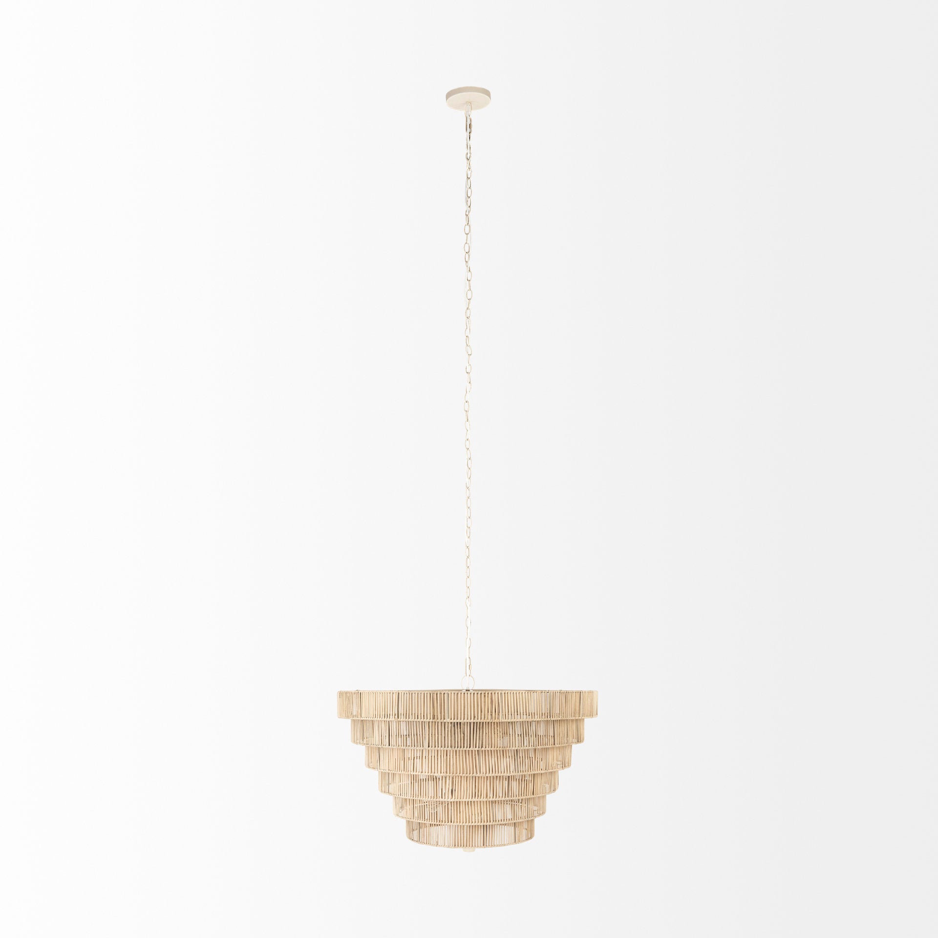 Marimba Natural Cane 6 Tier Chandelier-thumbmail-2