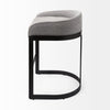 Hollyfield Gray Fabric | Gray Metal | Counter Stool