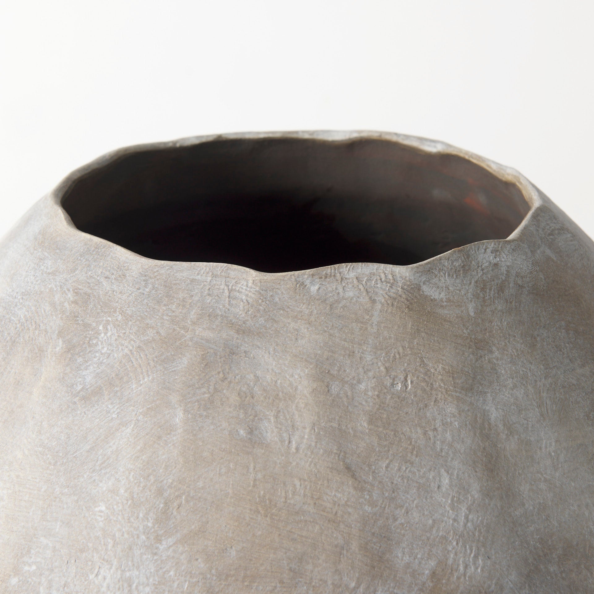 Gobi 23L x 28H Large Tan Ceramic Oval Vase-thumbmail-3