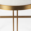 Hollyfield Cream Fabric | Gold Metal | Counter Stool