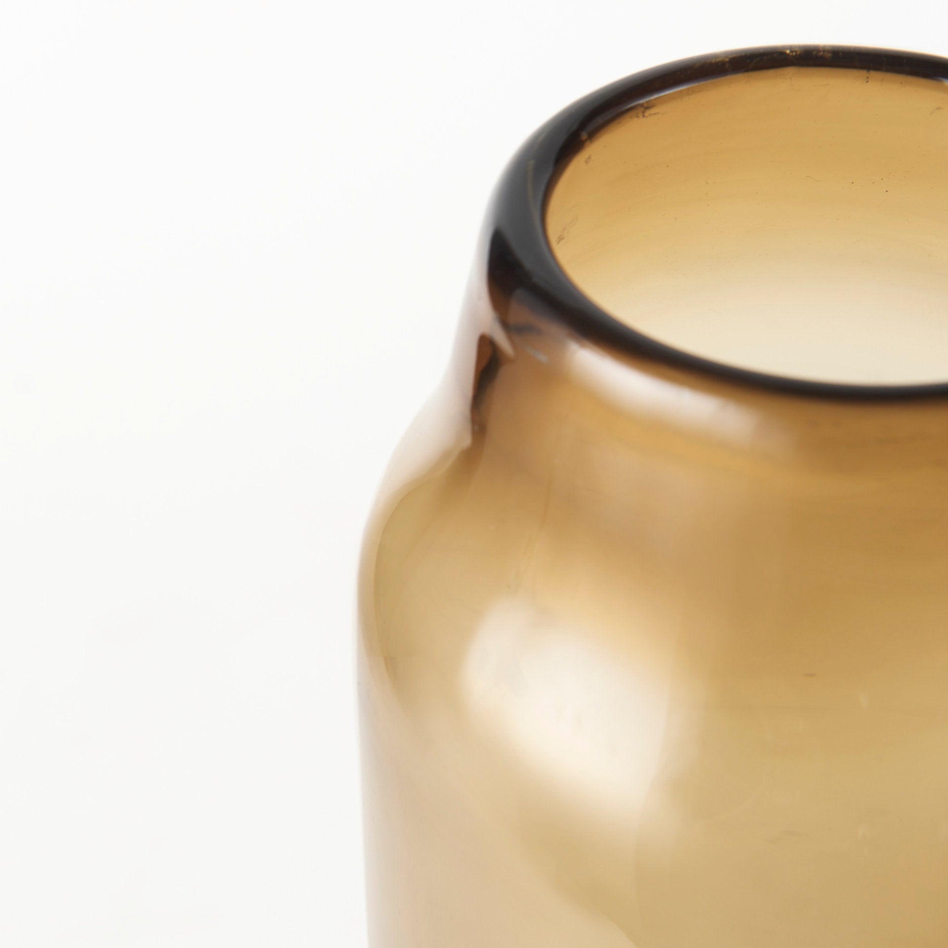 Amrita Golden Brown Glass Vase