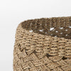 Jarek Brown Seagrass Round Basket Cross Weave  (Set of 3)