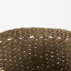 Jarek Brown Seagrass Round Basket Cross Weave