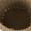 Jarek Brown Seagrass Round Basket Cross Weave  (Set of 3)