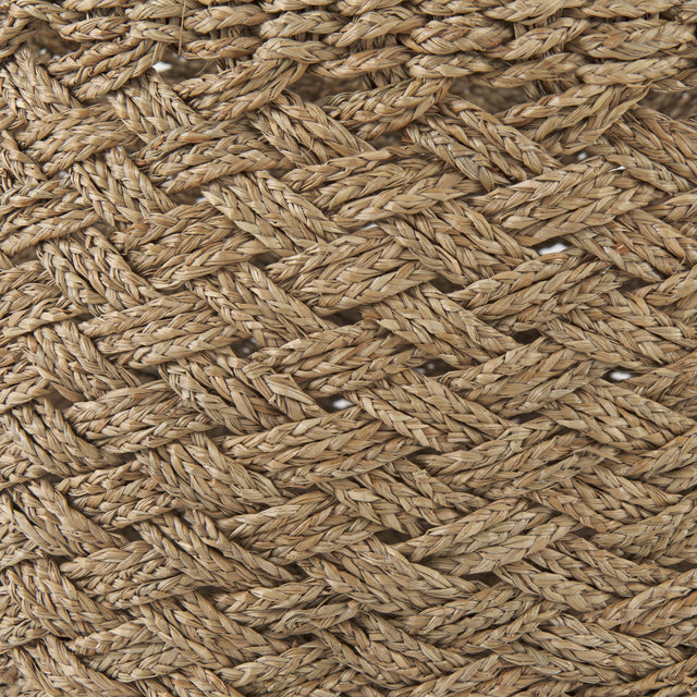 Jarek Brown Seagrass Round Basket Cross Weave  (Set of 3)-thumbmail-7
