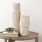 Cardon 23.0H Cream Ceramic Vase