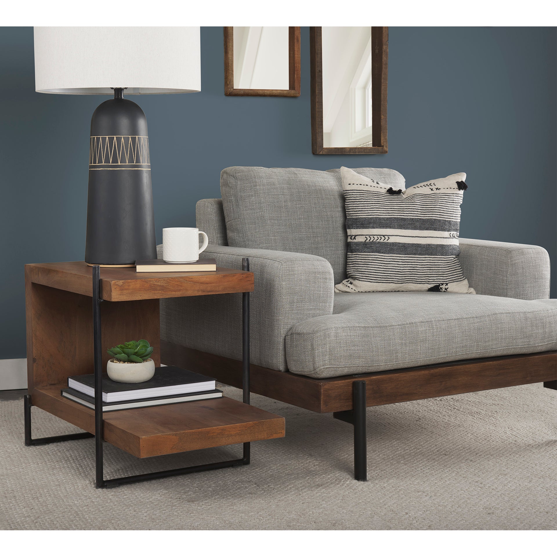 Javier W/Cream Fabric Shade Table Lamp