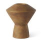 Esme 7.1L x 7.1W x 8.1H Light Brown Ceramic Vase
