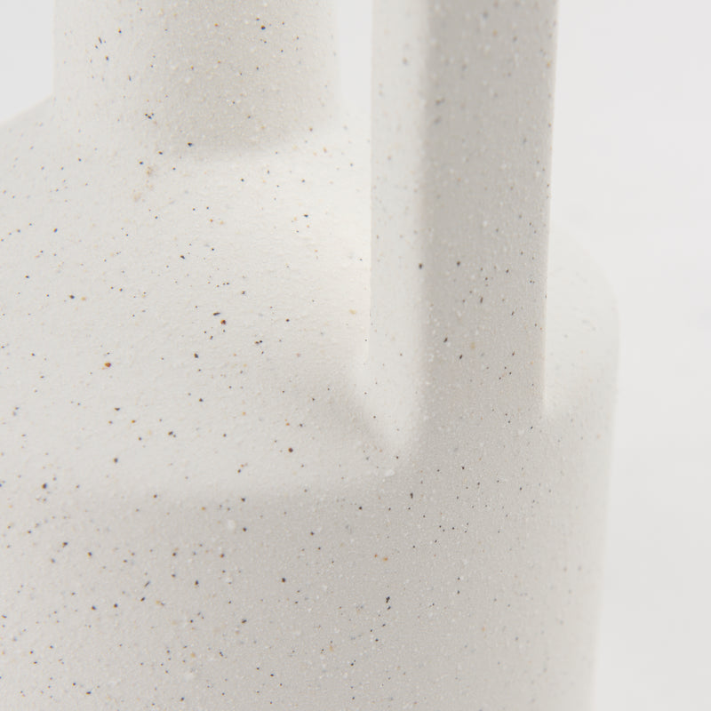 Burton 10.8H Small White Ceramic Jug Vase