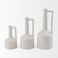 Burton 14.2H Medium White Ceramic Jug Vase