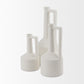 Burton 14.2H Medium White Ceramic Jug Vase