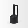 Burton 14.2H Medium Matte Black Ceramic Jug Vase