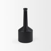 Burton 14.2H Medium Matte Black Ceramic Jug Vase