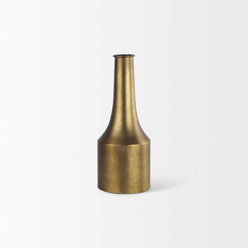 Aubrey Small 14.0H Gold Iron Flower Jug Vase