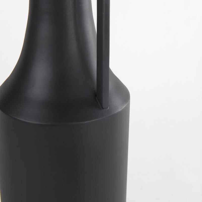 Aubrey Medium 18.0H Black Iron Flower Jug Vase