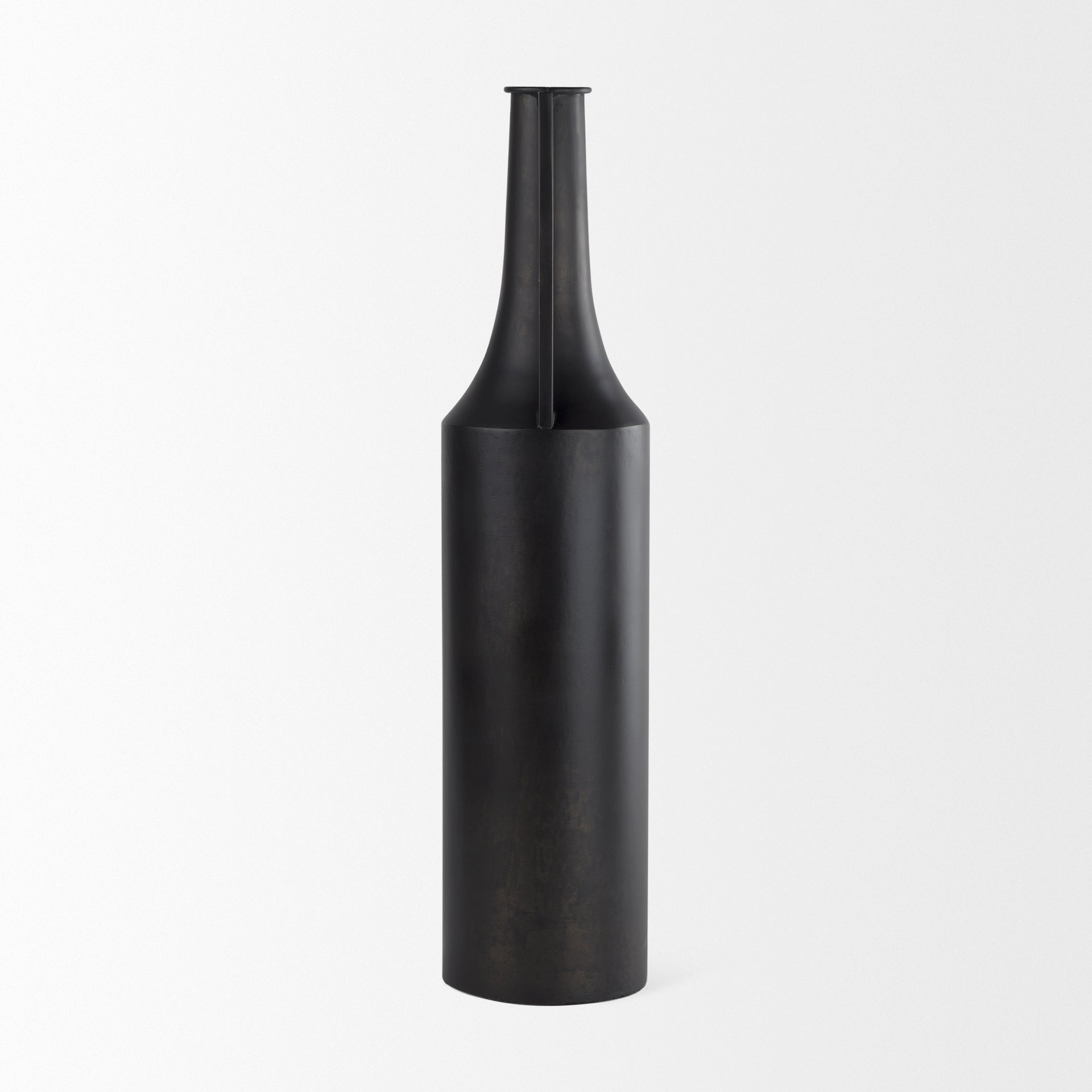 Aubrey Large 24.0H Black Iron Jug Vase-thumbmail-3