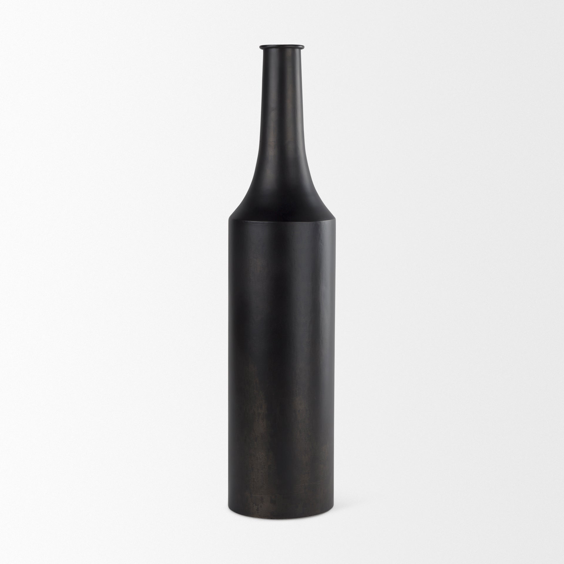 Aubrey Large 24.0H Black Iron Jug Vase-thumbmail-2