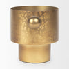 Juno 6.5H Medium Gold Iron Medium Vase