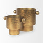 Juno 6.5H Medium Gold Iron Medium Vase