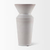 Esme 4.5L x 4.5W x 10.4H Whitewashed Ceramic Vase