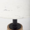 Maxwell 32" Round White Marble Bistro Table