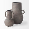 Armani 6.7H Brown-Gray Double Ear Vase