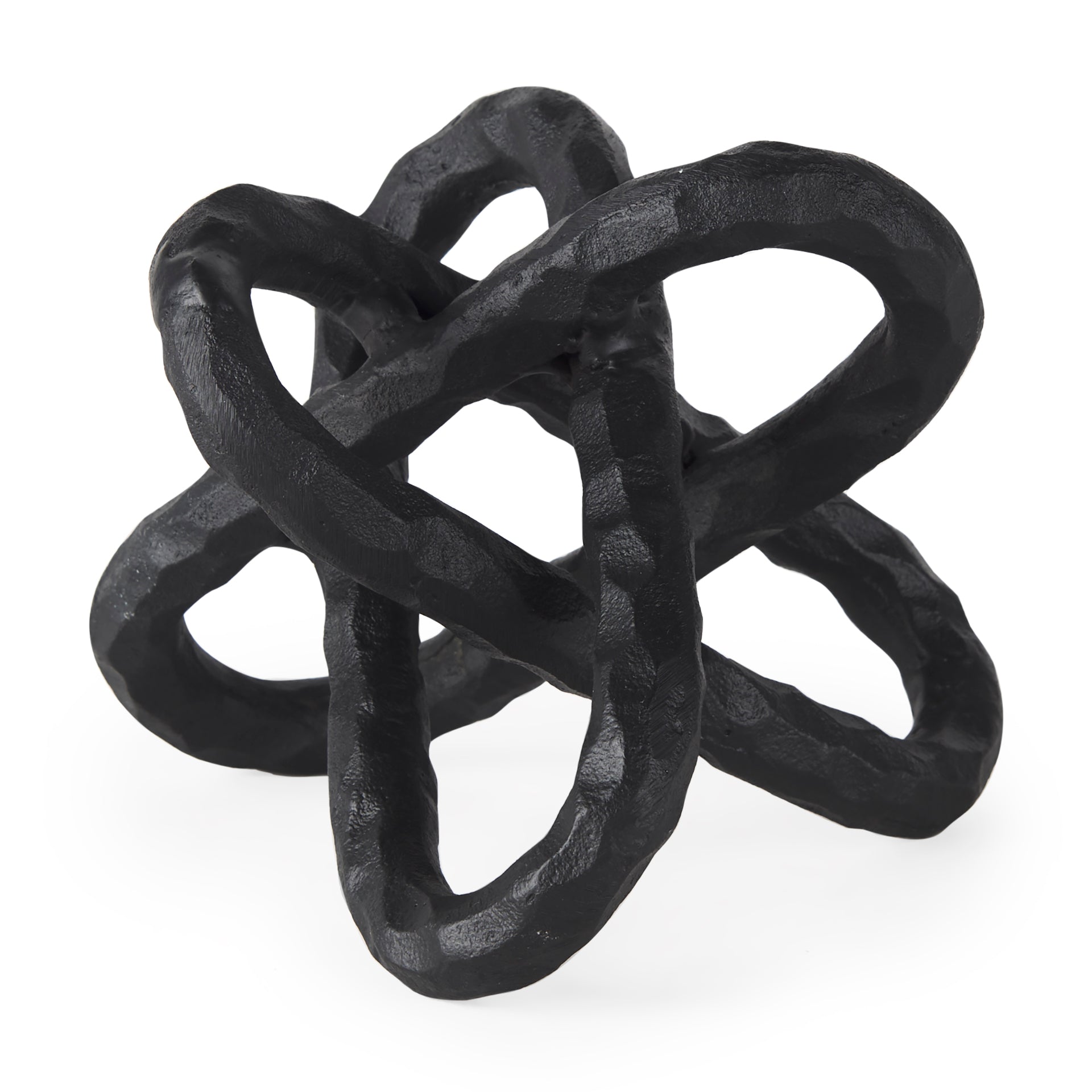 Wilhelm I (Small) Black Metal Link Decor Object