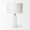 Tao Cream Base W/White Shade Table Lamp