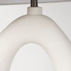 Tao Cream Base W/White Shade Table Lamp