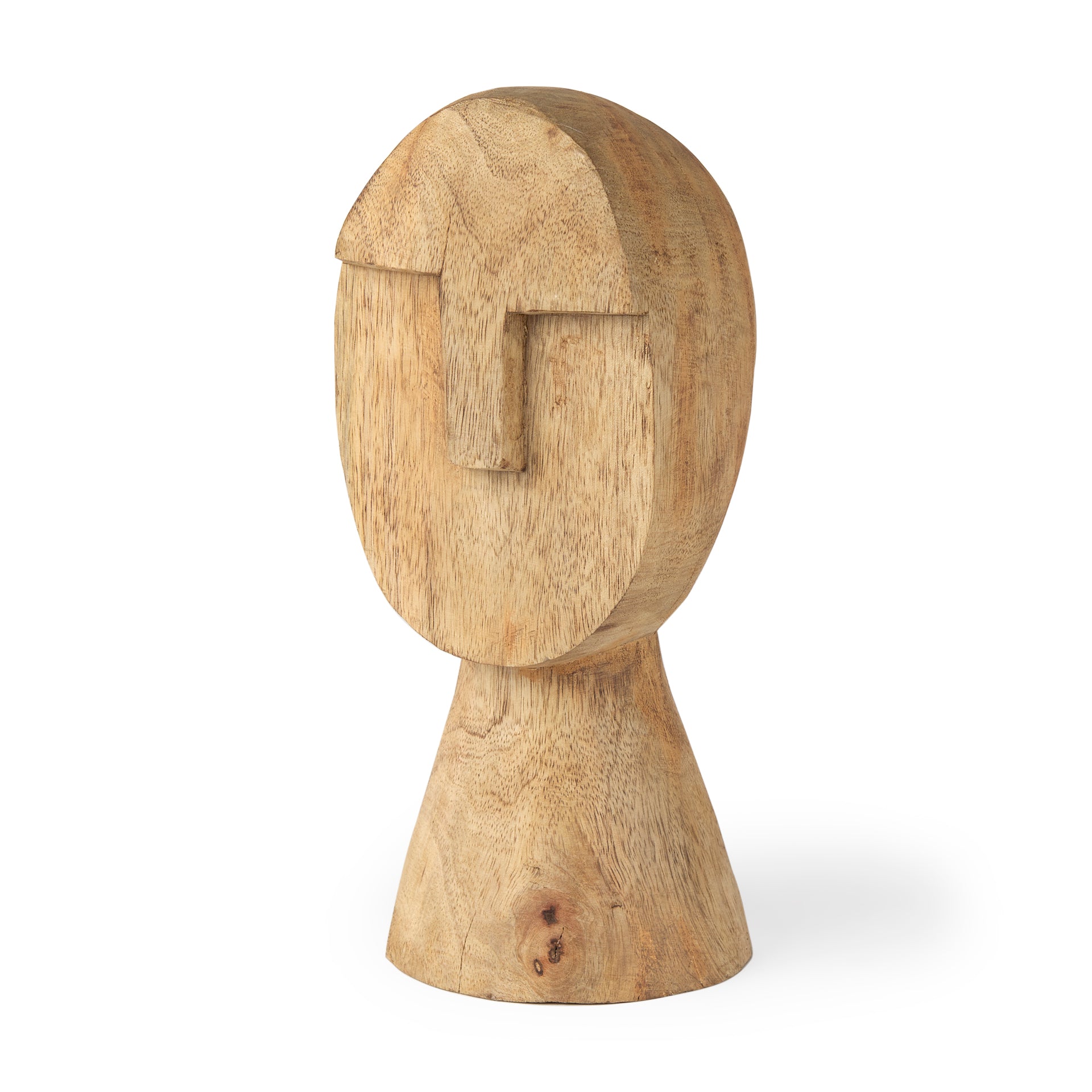 Ivan Medium Wooden Head Sculpture-thumbmail-1