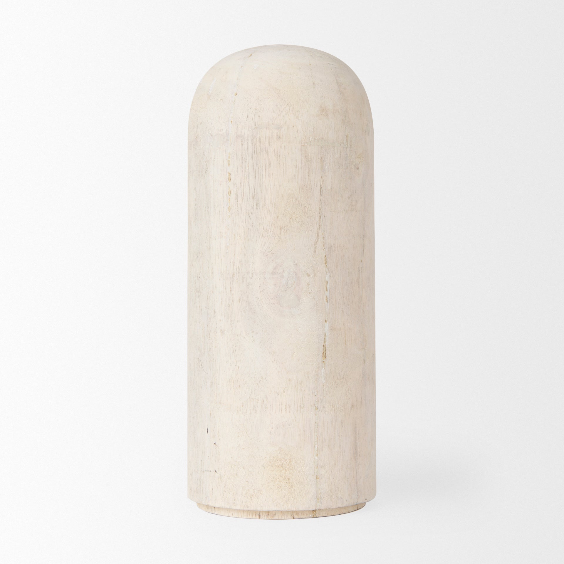 Knox Tall White-Wash Wood Decorative Object