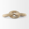 Alize Solid Wood Circular Chain Link Decorative Object