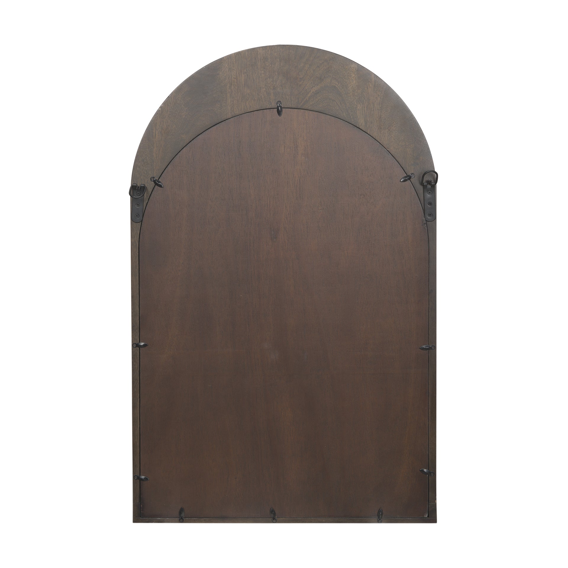 Celeste Dark Brown Wood Arched Mirror-thumbmail-3