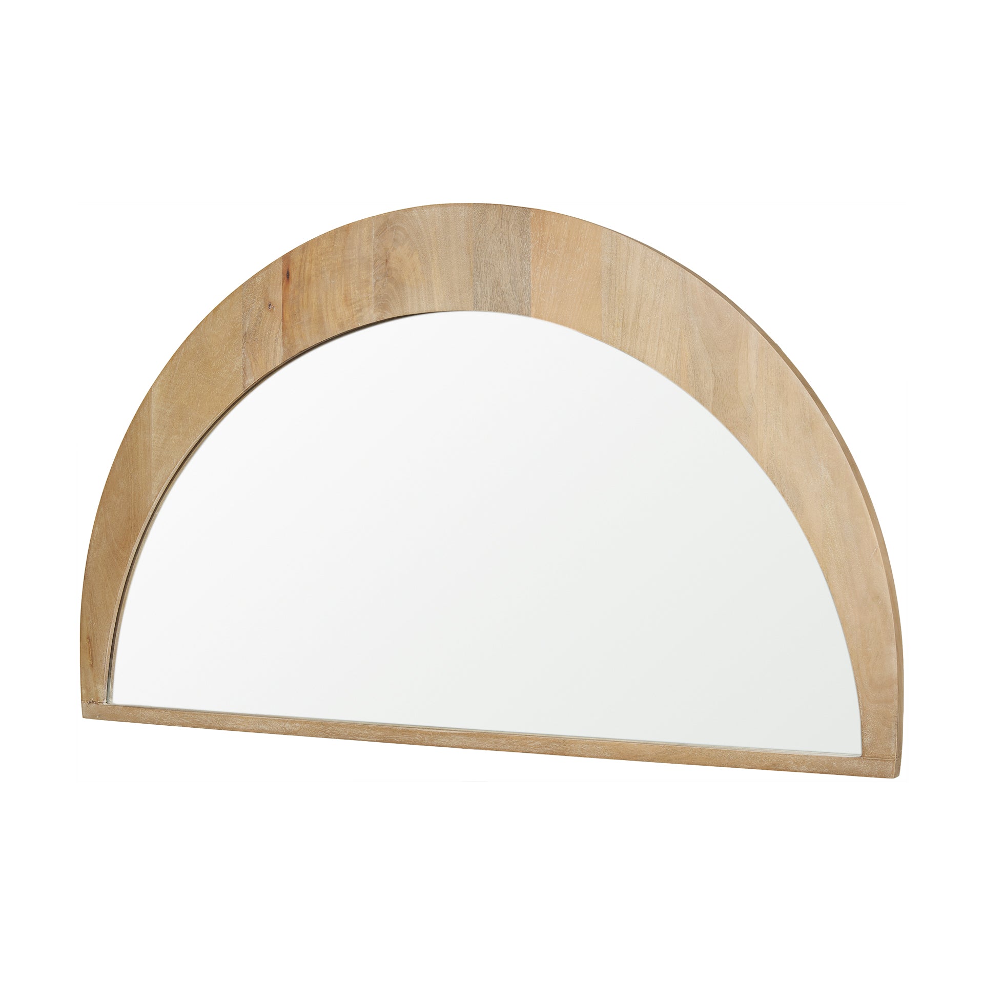 Celeste Light Brown Wood Large Mirror